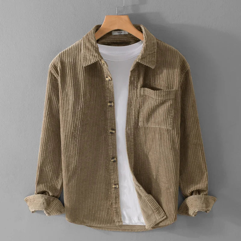 Heren Corduroy Overhemd | Retro & Trendy | Dik & Comfortabel
