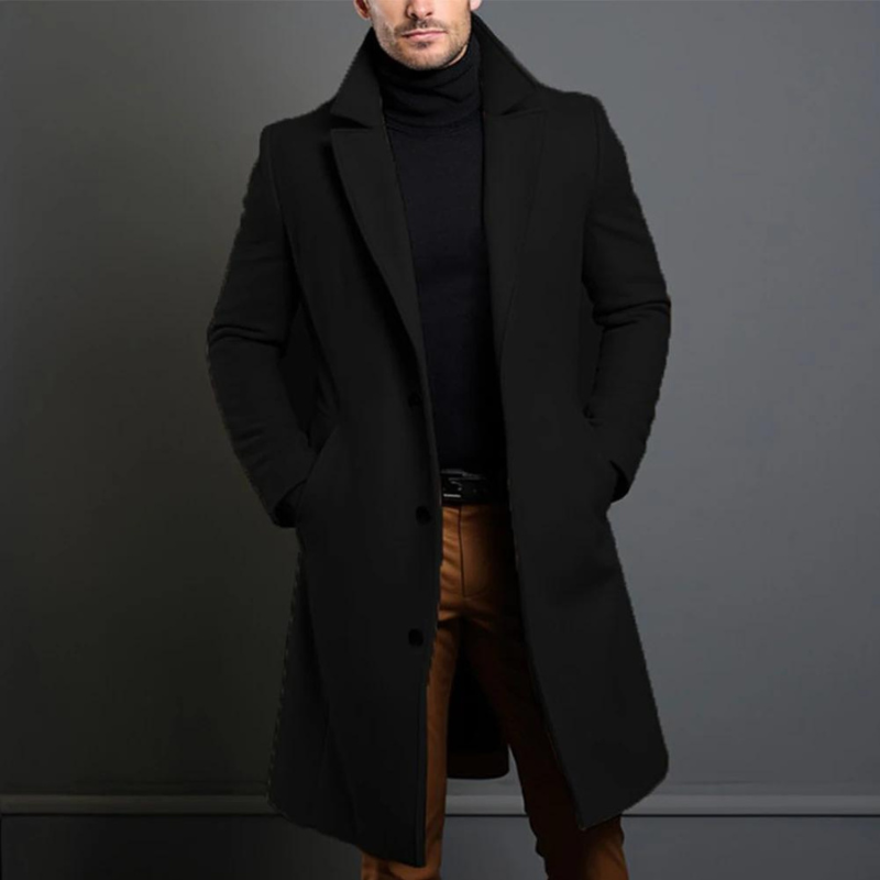 Winterjas Heren | Luxe Gebreide lange jas | Superieure Warmte
