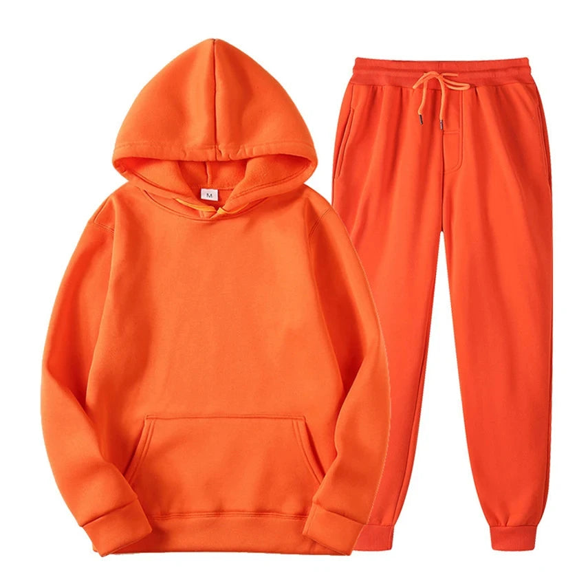 Heren Lounge Set – Comfortabele Katoenen Twee-delige Outfit met Moderne Snit