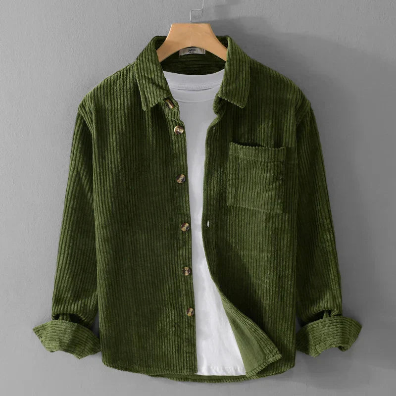 Heren Corduroy Overhemd | Retro & Trendy | Dik & Comfortabel