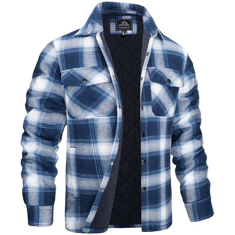 Winterjas Heren | Duurzame Werkkleding | Checked Design