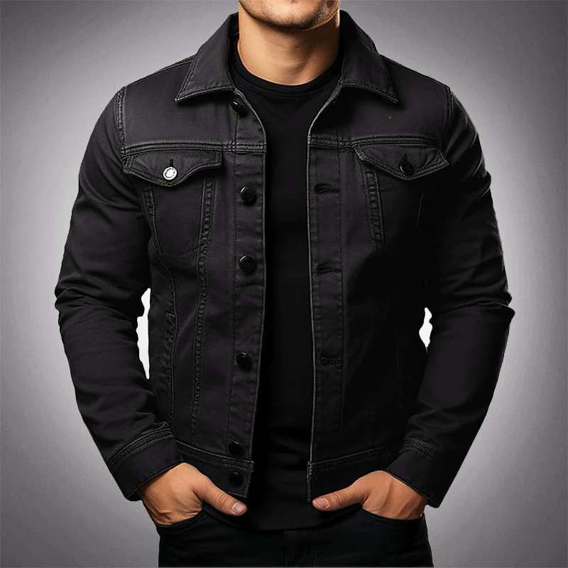 Heren Denim Jack ClassicFit – Tijdloze spijkerjack van katoen