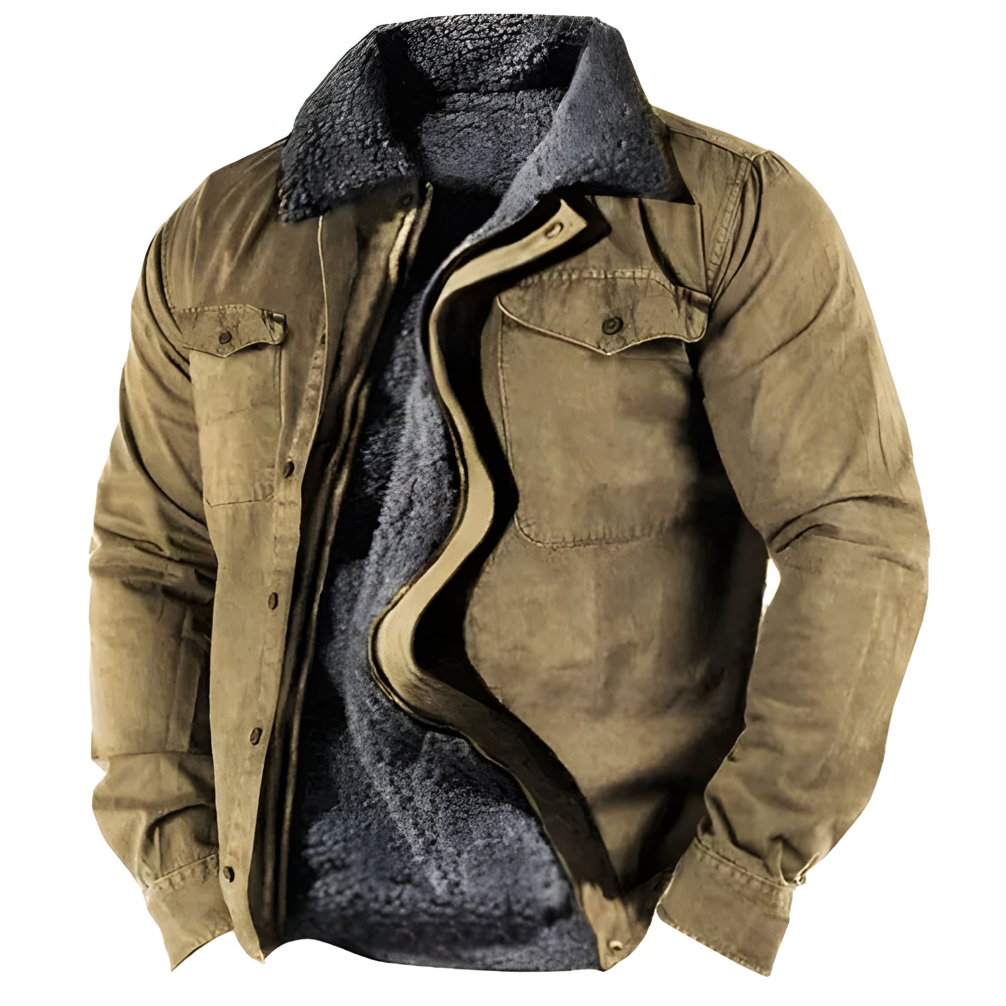 Winterjas Heren | Military Jacket | Functionele Zakken | Duurzame Tussenjas