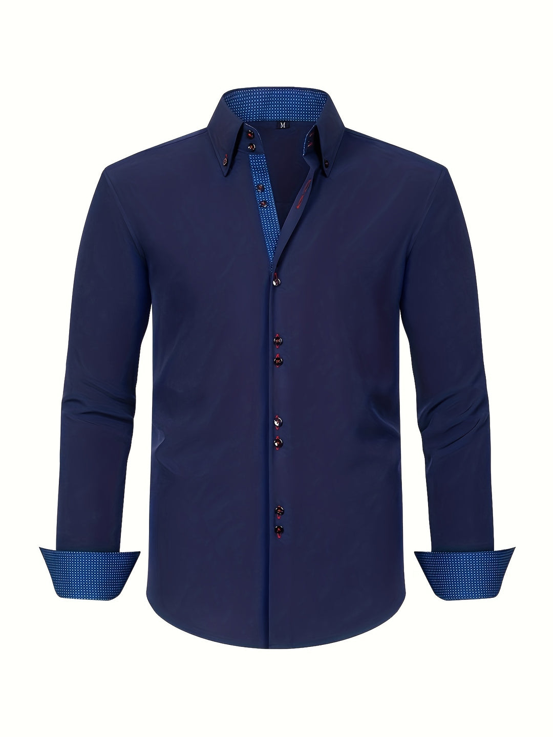 Herenoverhemd BlueDuo – Dubbelrijig, Ademend en Elegant