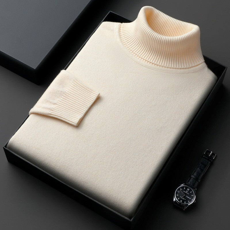 Truien Heren | Luxe Coltrui | Sweater met Fijngebreide & Zachte Textuur
