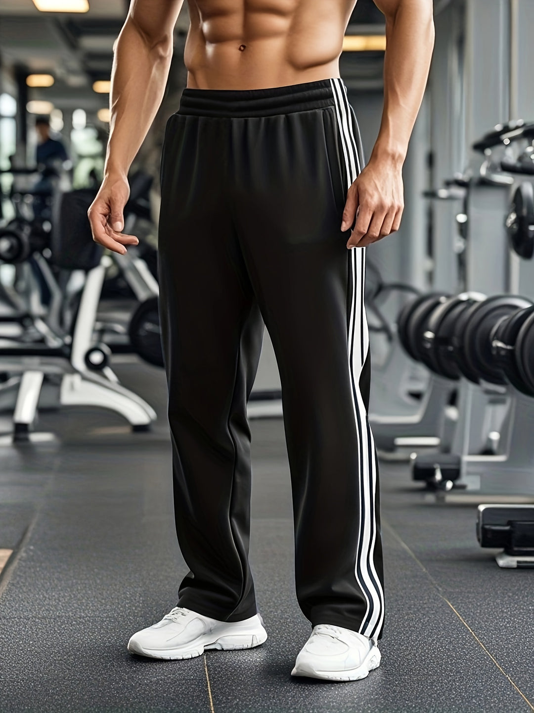 Heren Sportbroek FlexRun – Ademend trainingsmodel met trekkoord in de taille