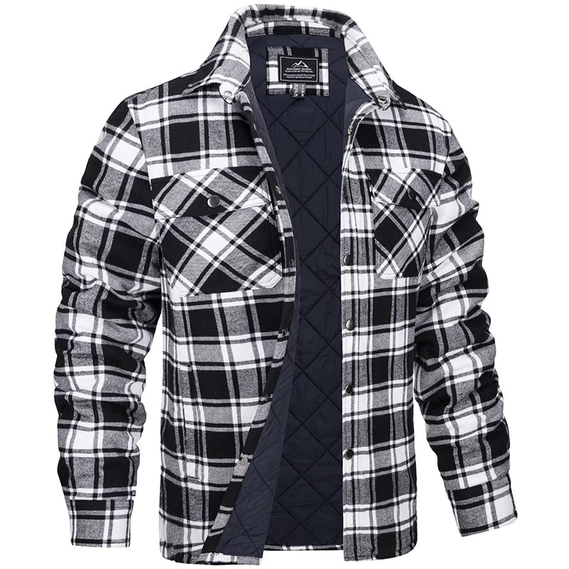 Winterjas Heren | Duurzame Werkkleding | Checked Design