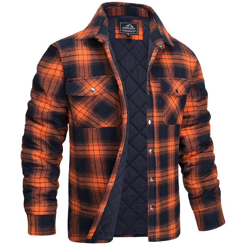 Winterjas Heren | Duurzame Werkkleding | Checked Design