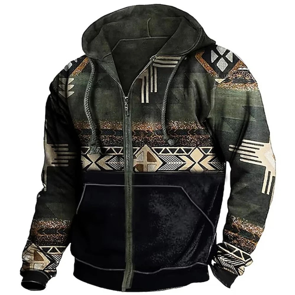 Unieke en stijlvolle herenhoodie met rits voor ultiem comfort en casual elegantie | Alexander