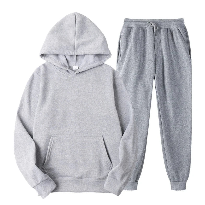 Heren Lounge Set – Comfortabele Katoenen Twee-delige Outfit met Moderne Snit