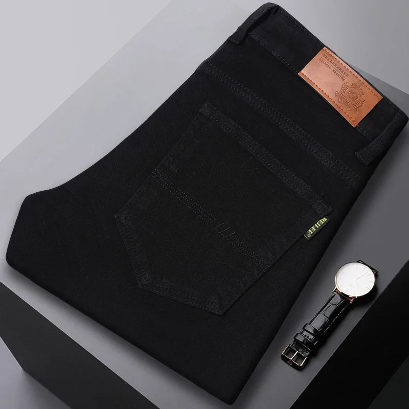 Heren Comfort Denim Jeans van hoogwaardige materialen in vijf kleuren