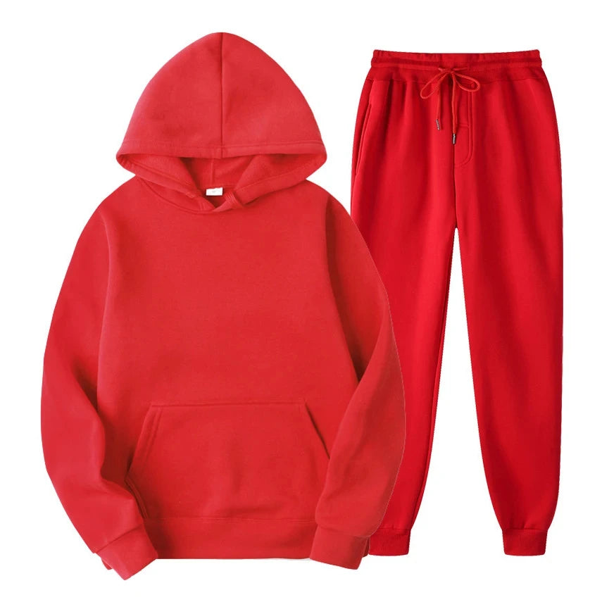 Heren Lounge Set – Comfortabele Katoenen Twee-delige Outfit met Moderne Snit