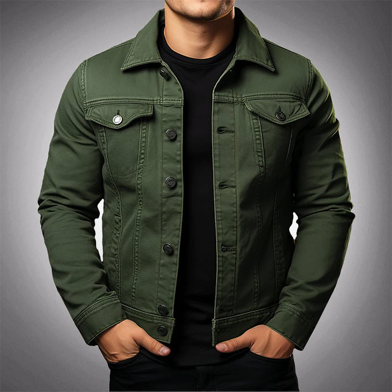 Heren Denim Jack ClassicFit – Tijdloze spijkerjack van katoen