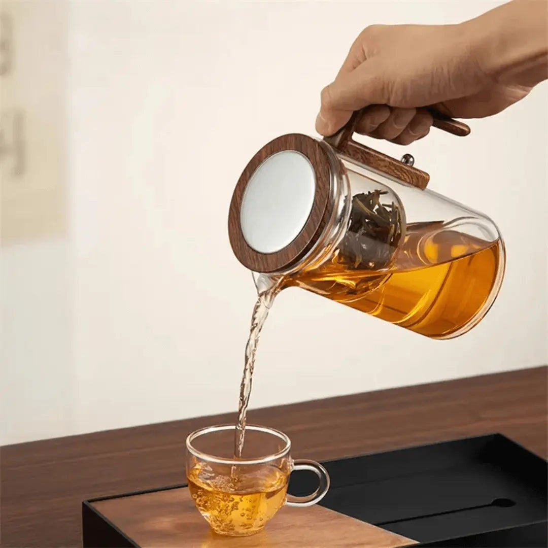 Stijlvolle transparante Theepot – ClearBrew