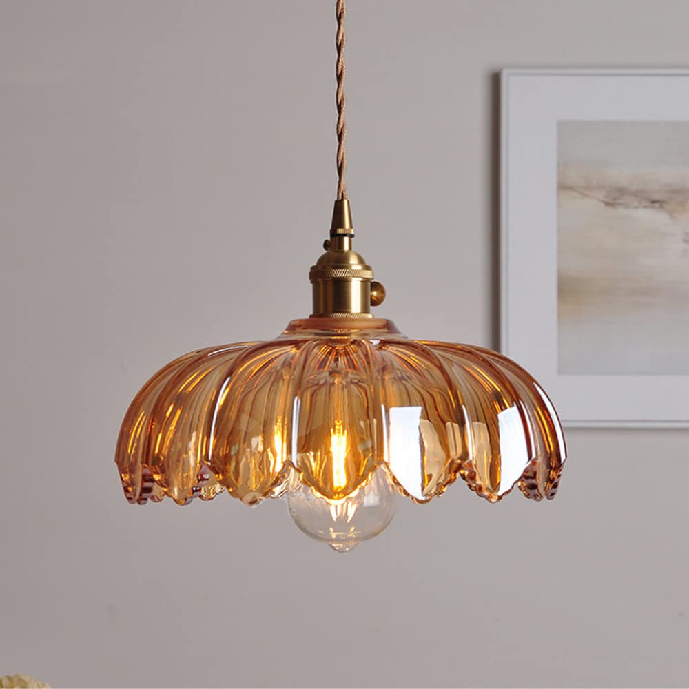 Vintage bloemen hanglamp