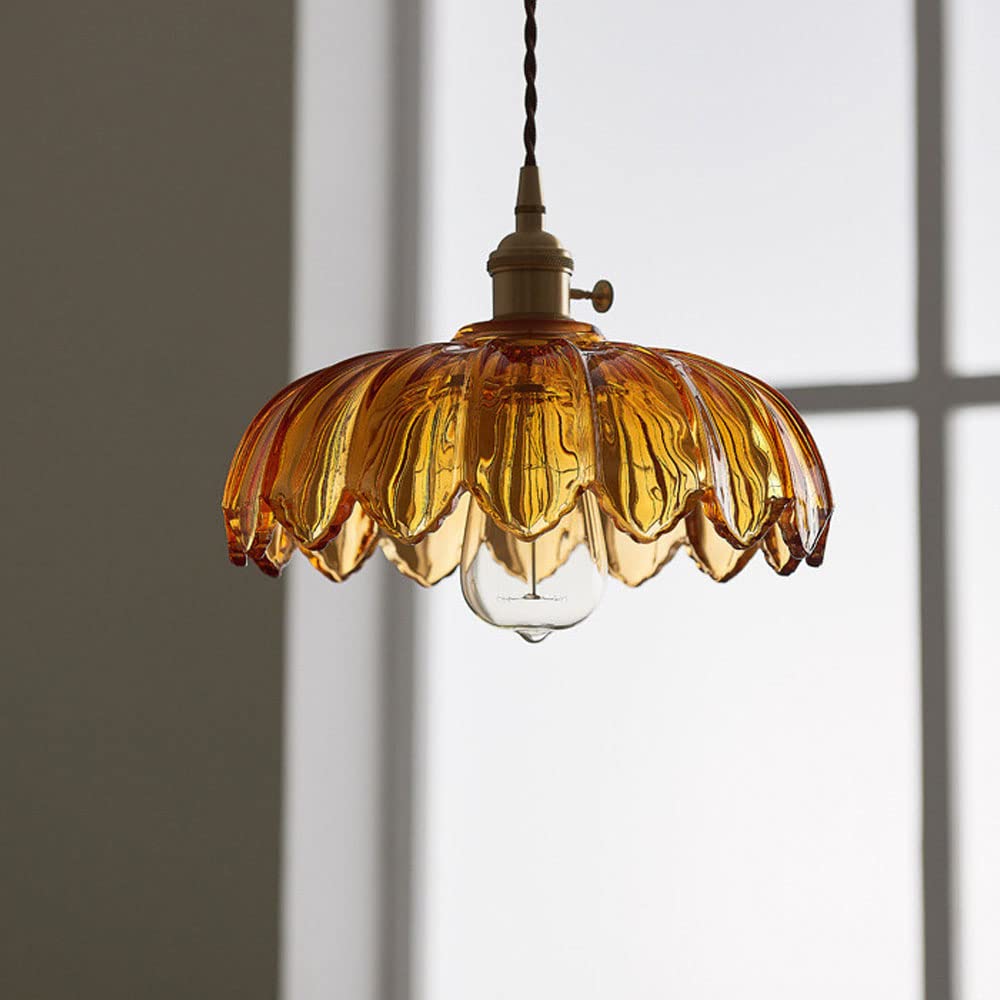 Vintage bloemen hanglamp