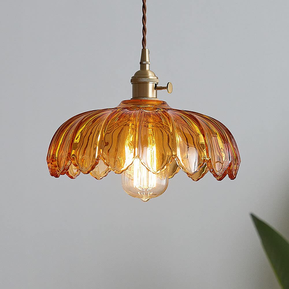 Vintage bloemen hanglamp