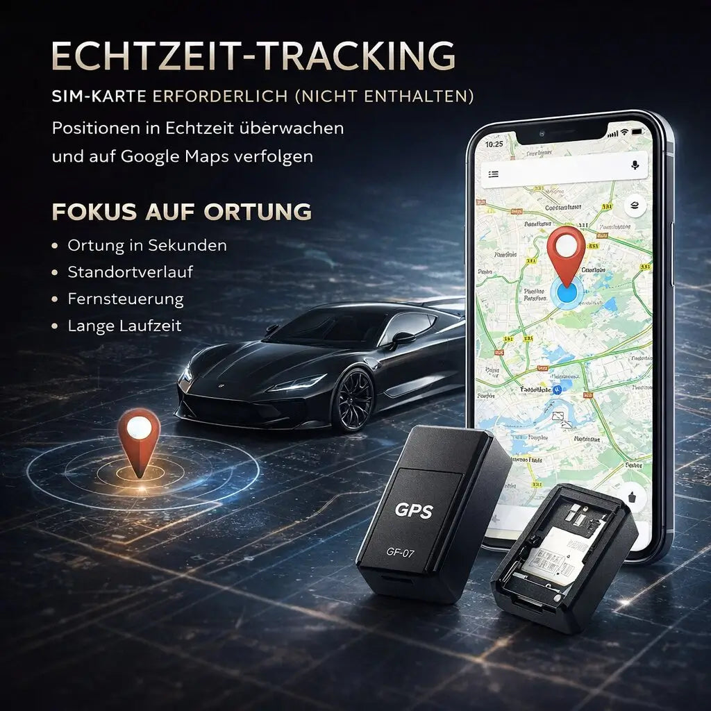 GPS Tracker voor Auto | Mini GPS Tracker zonder Abonnement | Locaro