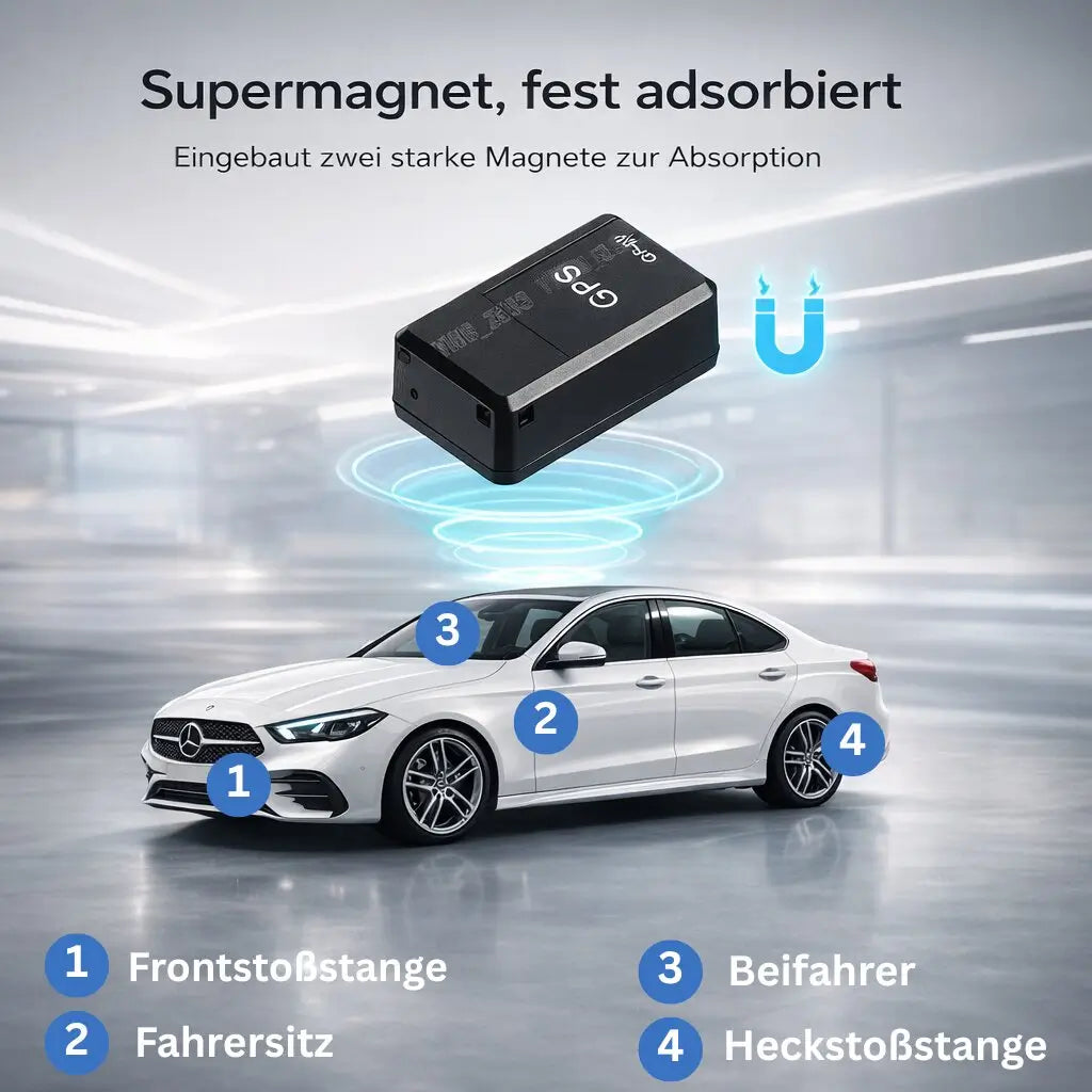 GPS Tracker voor Auto | Mini GPS Tracker zonder Abonnement | Locaro
