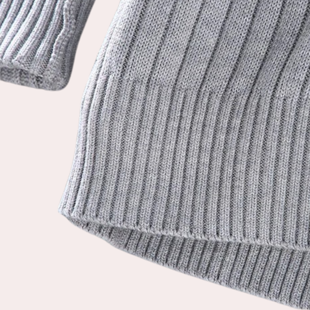 Moderne gebreide lente cardigan met rits voor mannen