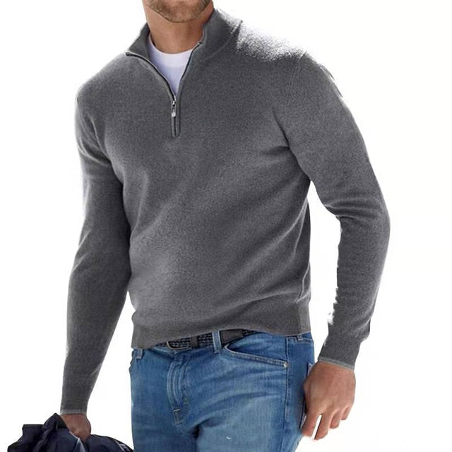 Merino Herenpullover met V-hals - Herfstmagie Torino
