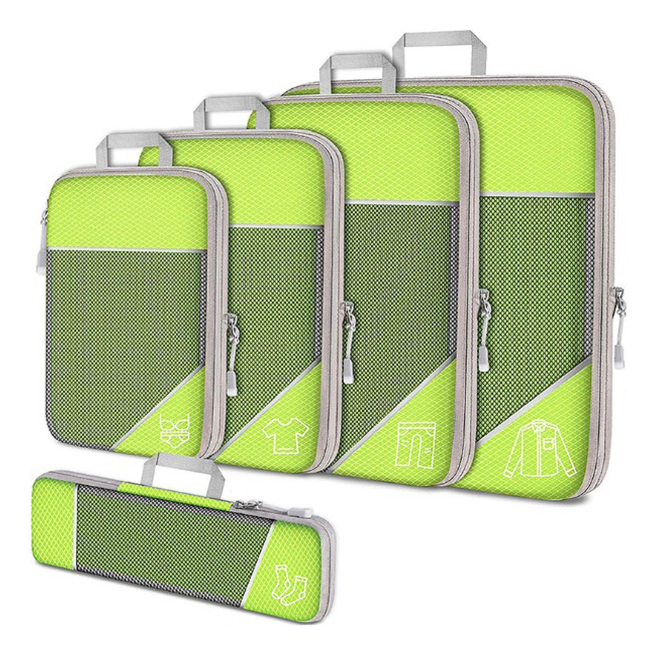 LuxuraPack Compressie Inpak Cubes | Ruimtebesparende opbergoplossingen voor georganiseerde reizen