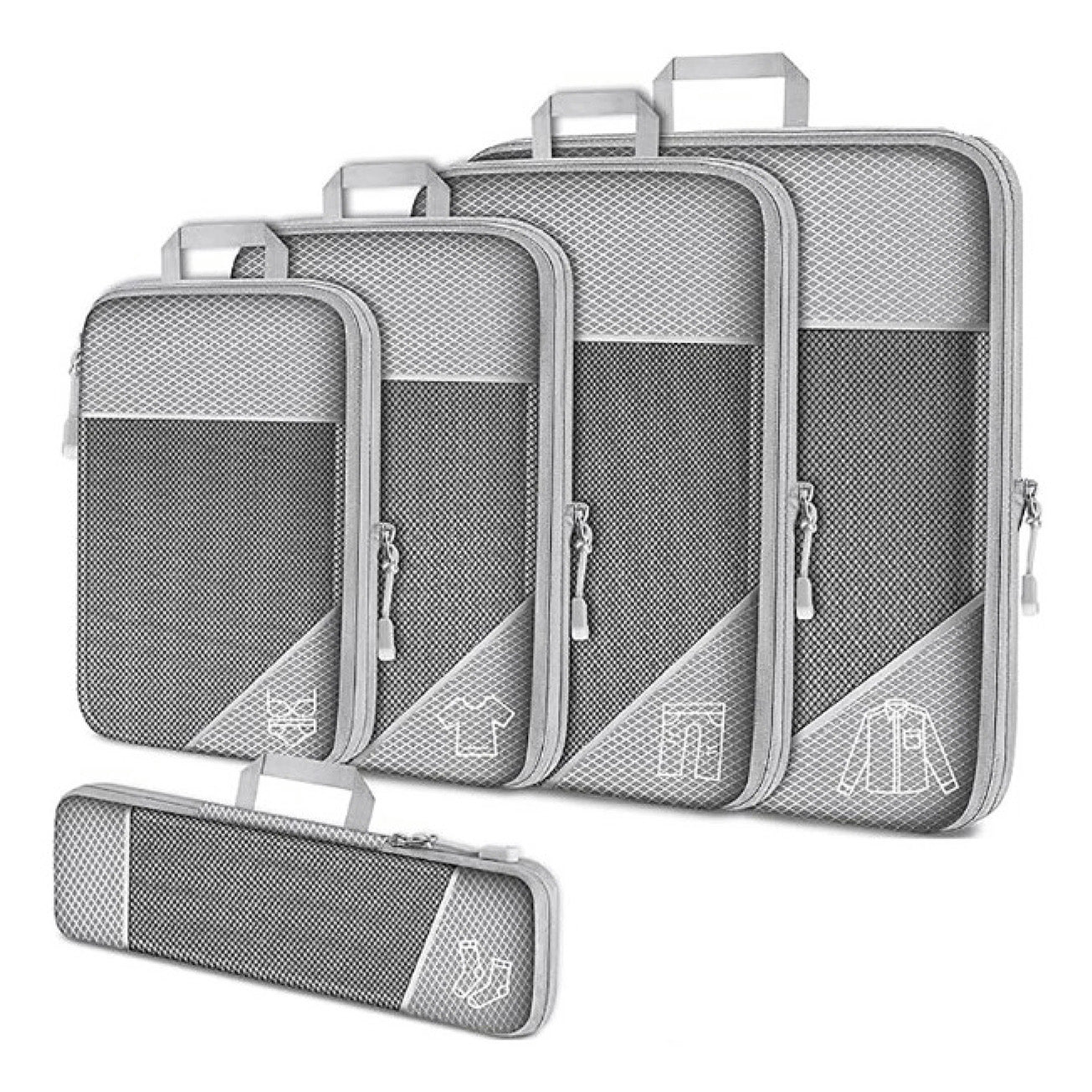 LuxuraPack Compressie Inpak Cubes | Ruimtebesparende opbergoplossingen voor georganiseerde reizen