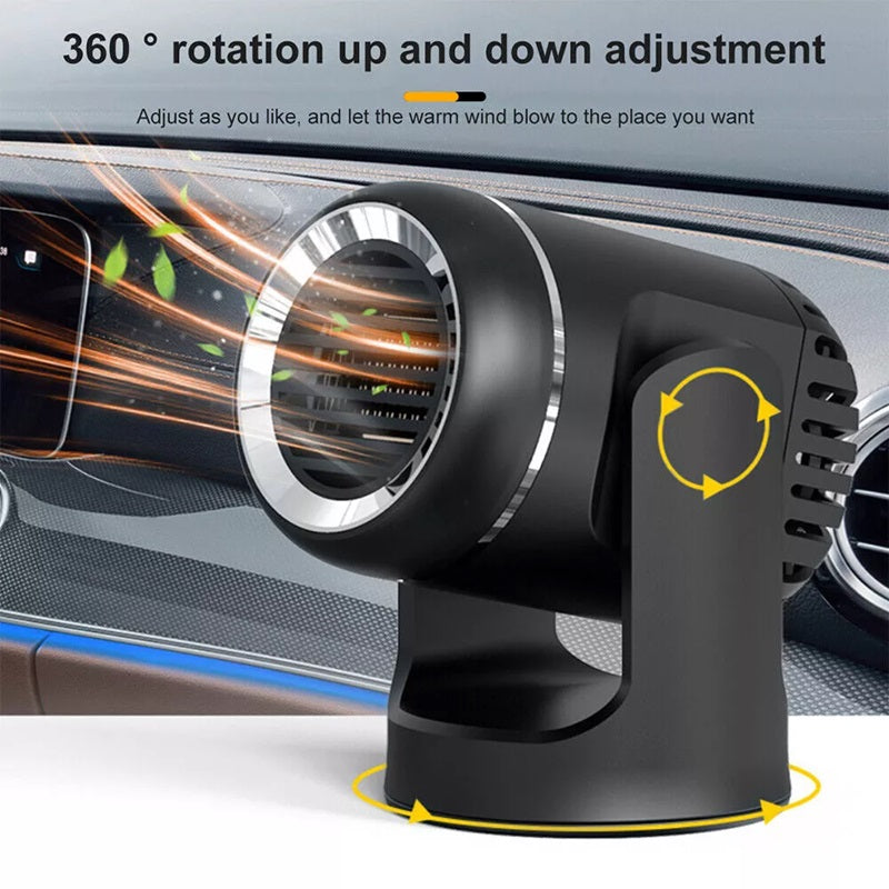 12V Autoverwarming – Draagbare Autoheater met 360° Rotatie & Beveiliging