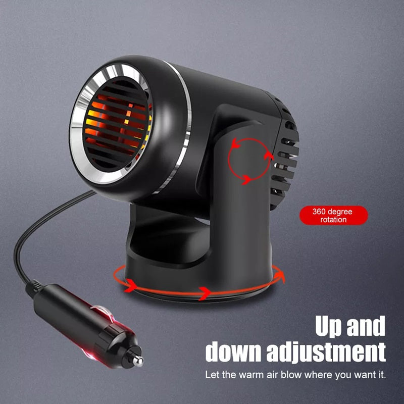 12V Autoverwarming – Draagbare Autoheater met 360° Rotatie & Beveiliging