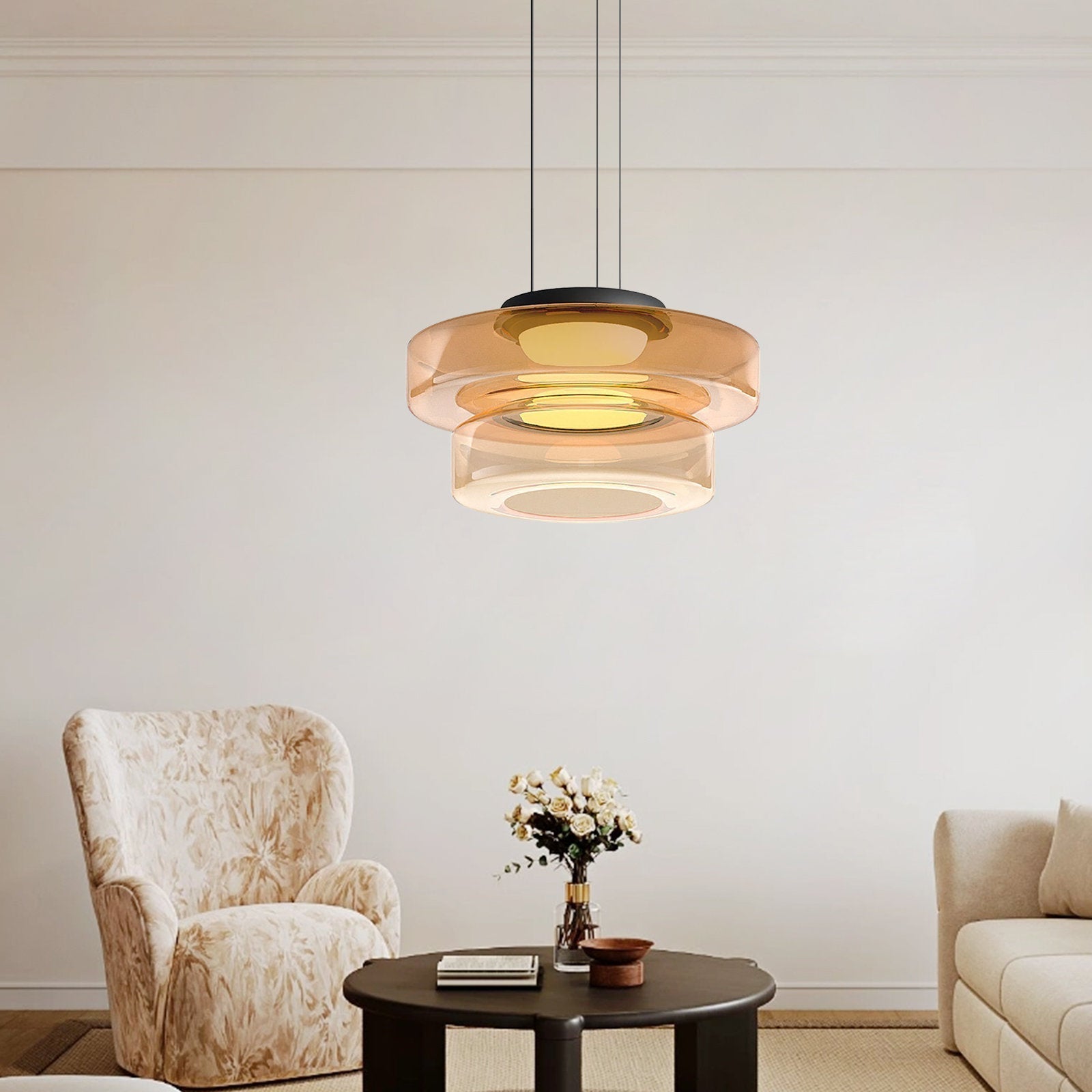 Glazen Hanglamp In Bauhaus Stijl