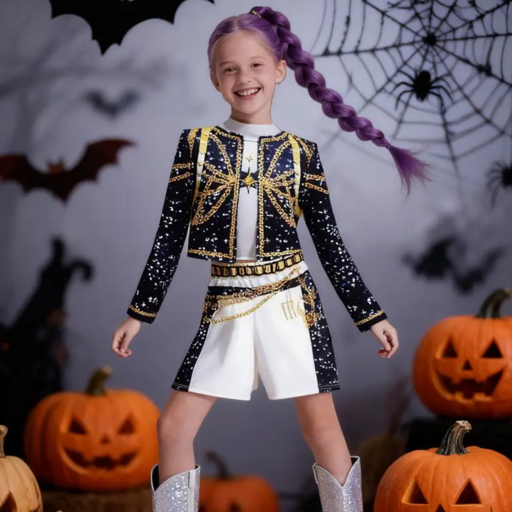 Kids Kpop Hunter Halloween Kostuum Outfit