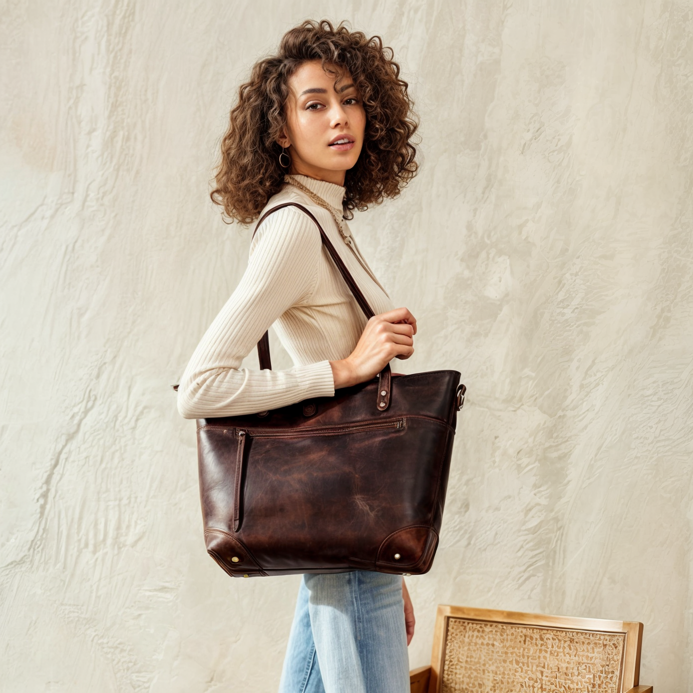 Vintage Kunstleder Tas