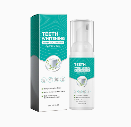 1+1 Gratis Tandwitte Schuim Tandpasta JustWhite Verwijdert Vlekken Verhelderend Frisse Adem Natuurlijk Veilig