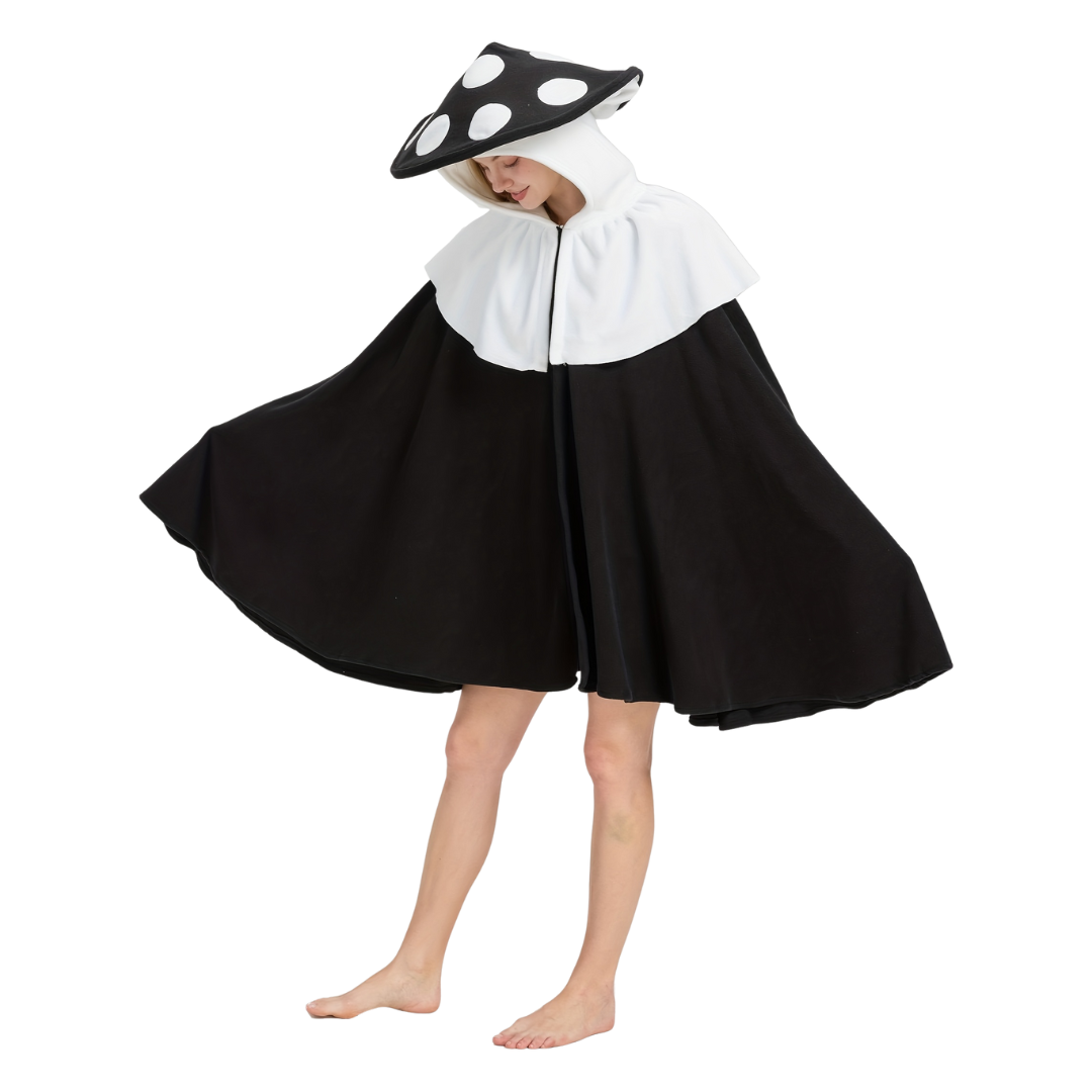 Vrouwen Fantasy Oversized Paddenstoel Halloween Kostuum Cape | Kapmantel