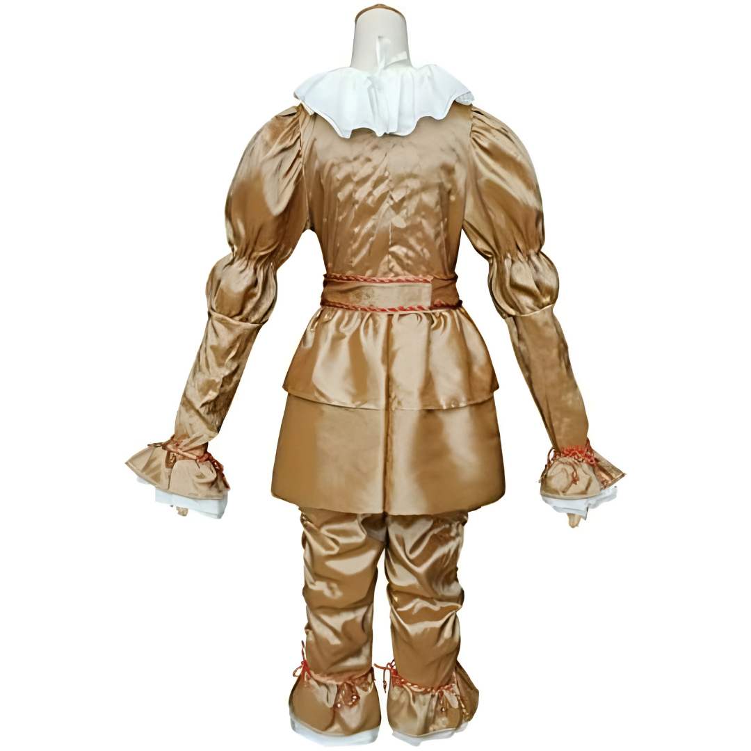 Vintage Lange Mouwen Halloween Clown Kostuum | Rimpeldetail