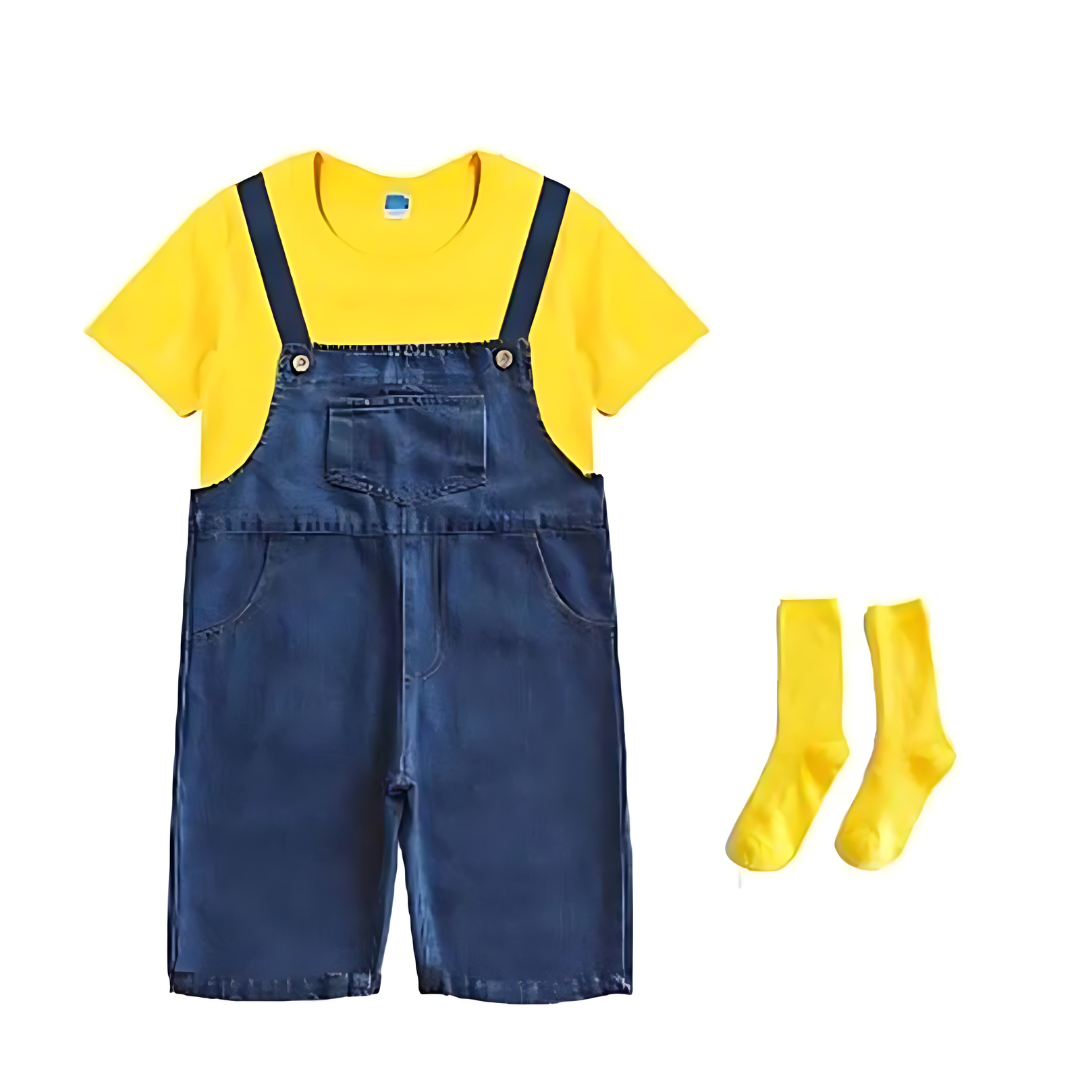 Kinderen Cartoon Personage Halloween Kostuum Set | Bril Sokken