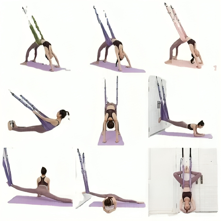 LuxAura AeroStretch™ Aerial Yoga-Touw | Hoogwaardig, flexibel touw voor zwevend yoga met optimale ondersteuning en comfort