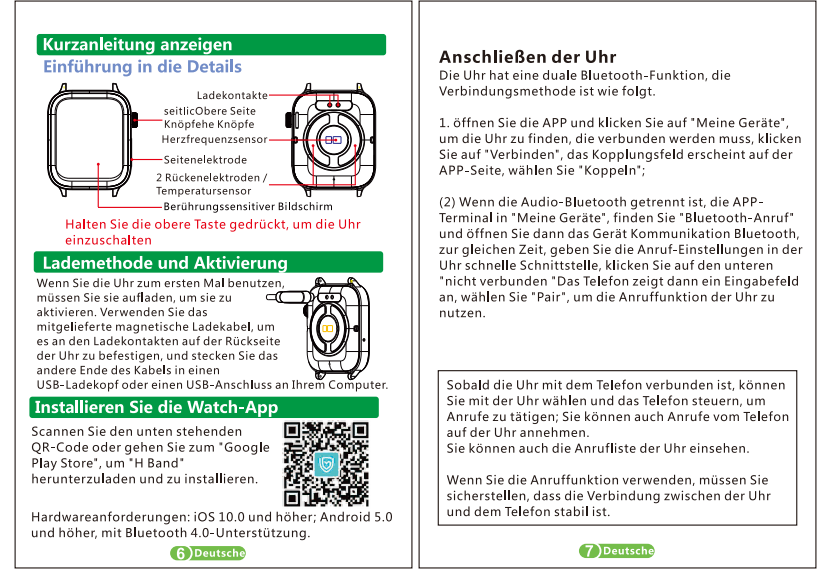 Smartwatch met SOS Noodalarm & Valdetectie | Hartslag, Zuurstof en Activiteit Tracking | Bluetooth & Waterbestendig
