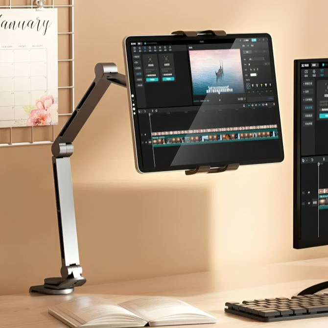Luxoré | Steun voor Tablet en Smartphone – verstelbaar - licht - elegant