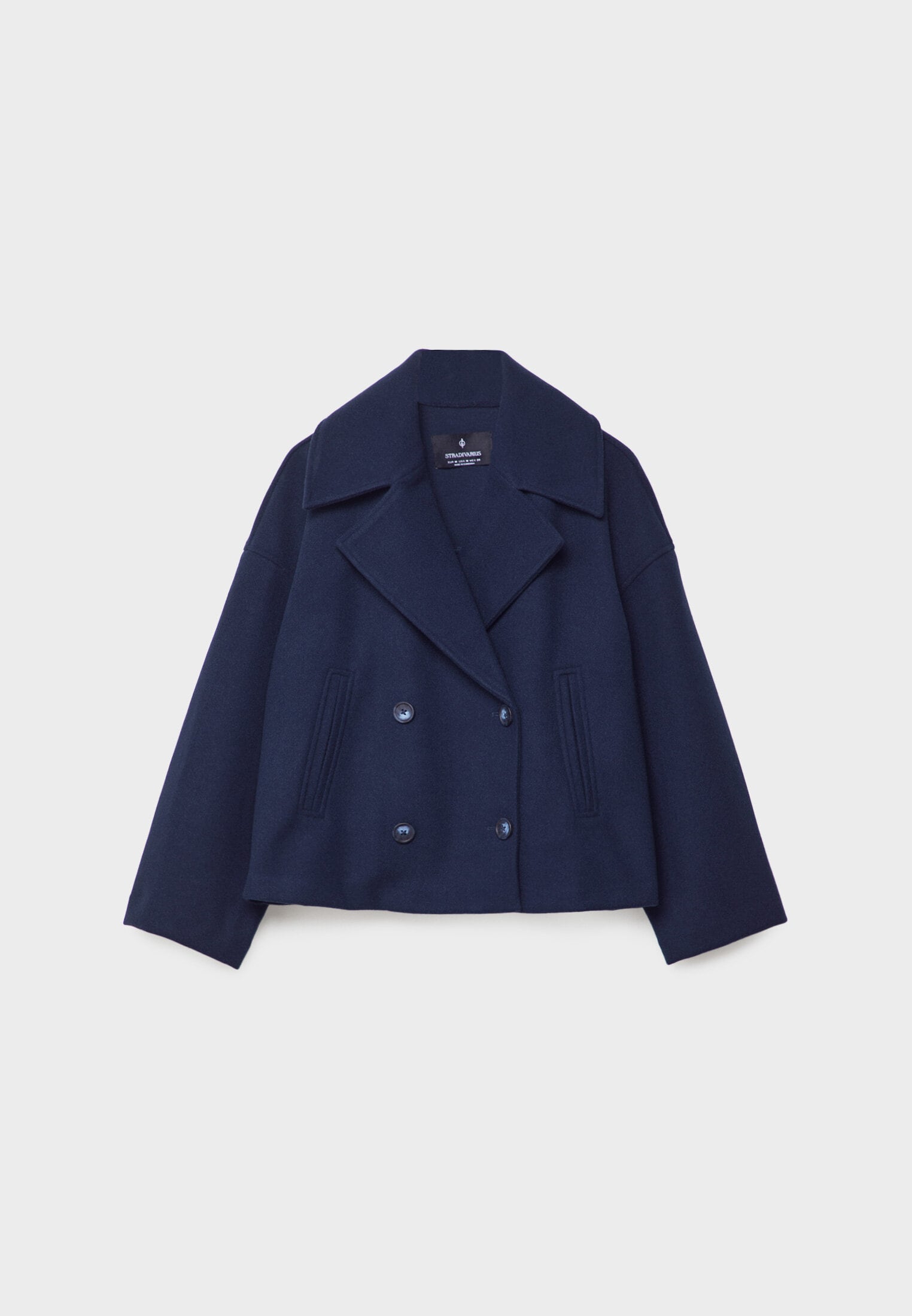 Elegante Dames Winterjas – Stijlvolle Korte Dubbelrij-Jas