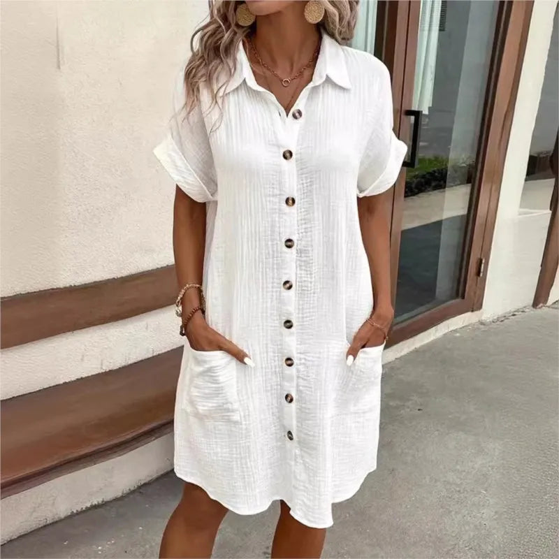 Carlijn™ Zomerjurk met Kraag