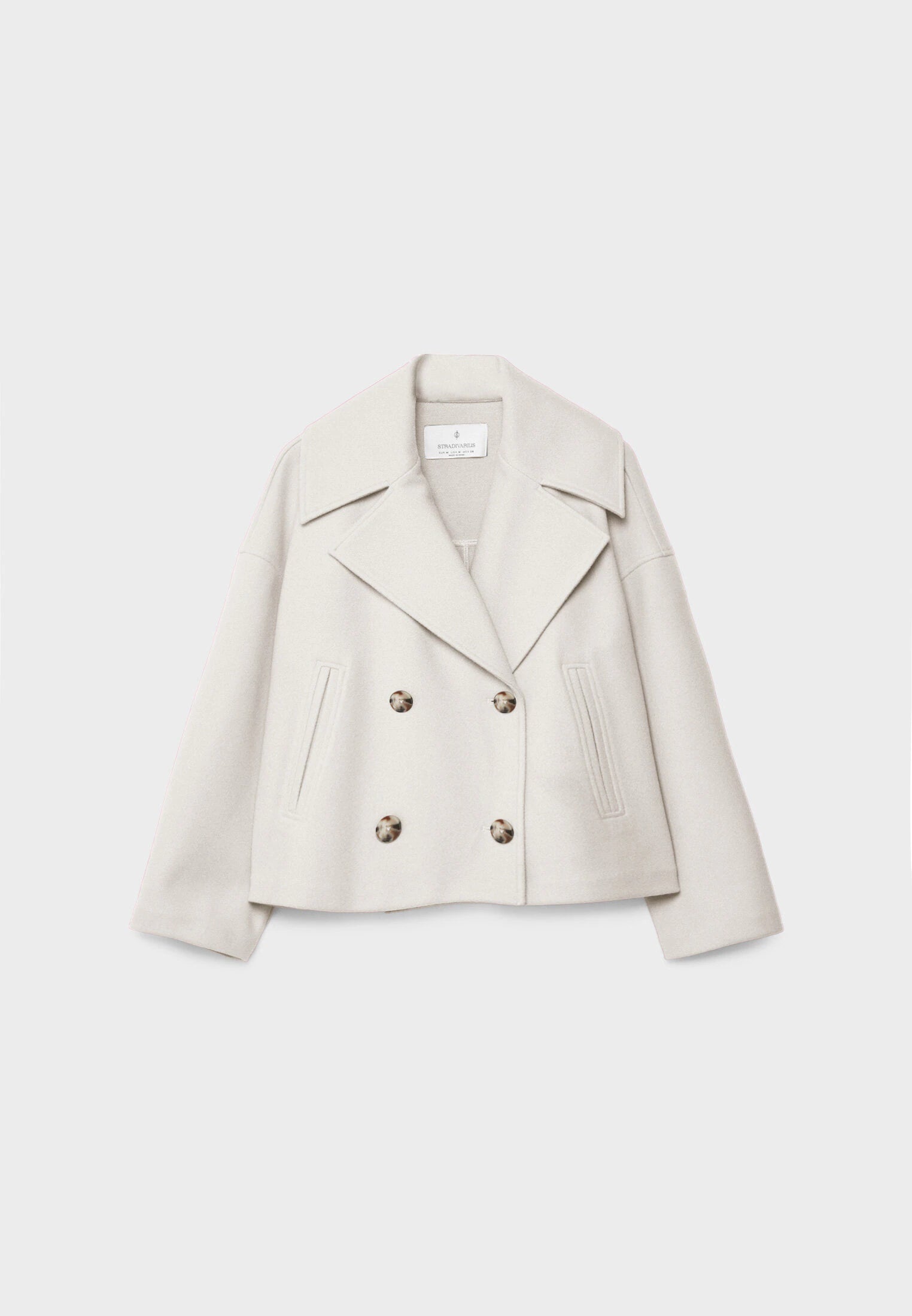 Elegante Dames Winterjas – Stijlvolle Korte Dubbelrij-Jas