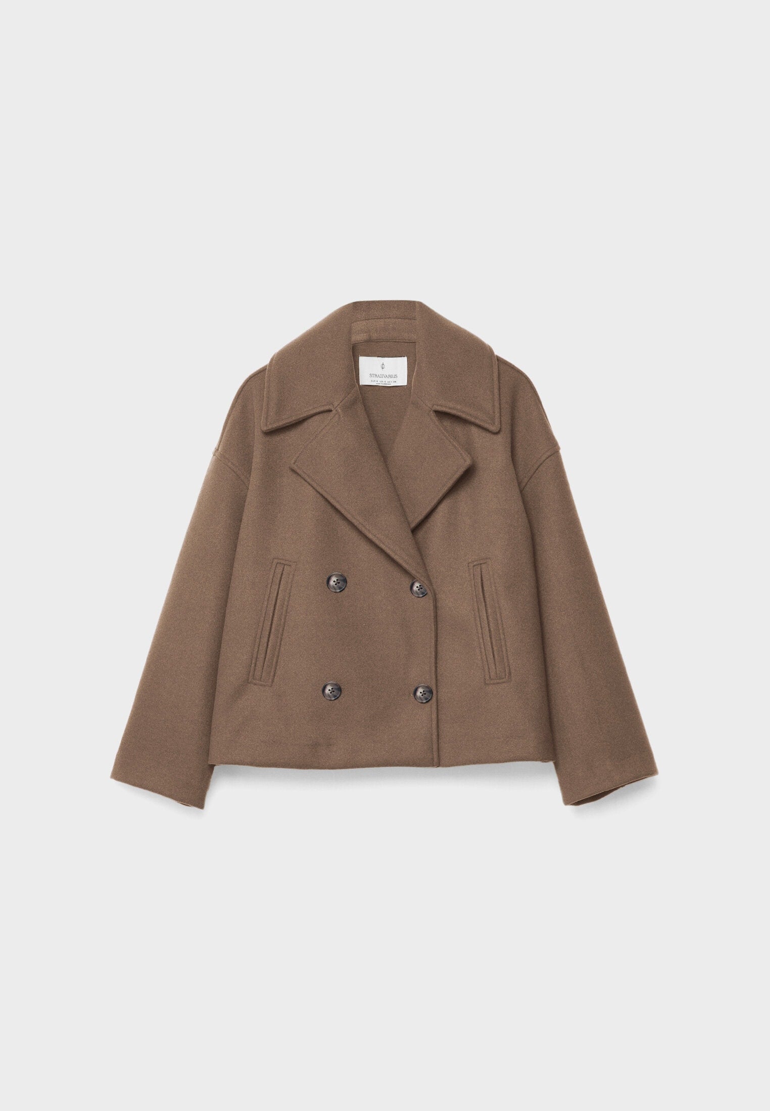Elegante Dames Winterjas – Stijlvolle Korte Dubbelrij-Jas