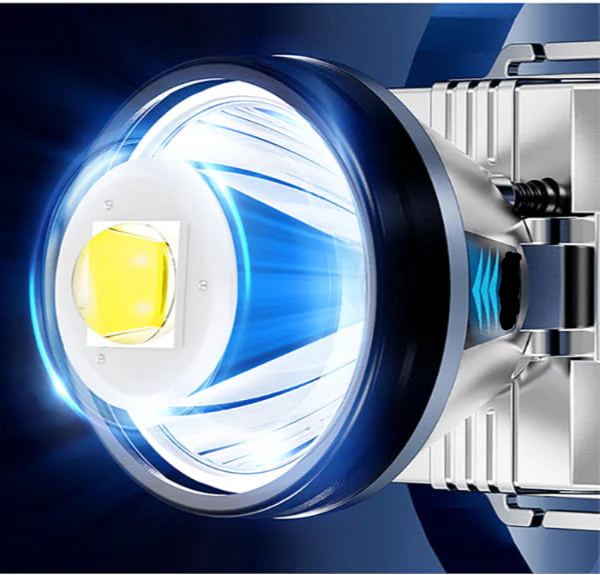LuxeBeam LED Hoofdlamp | Verlicht je pad met een ultra heldere en duurzame lichtbron voor nachtelijke avonturen.