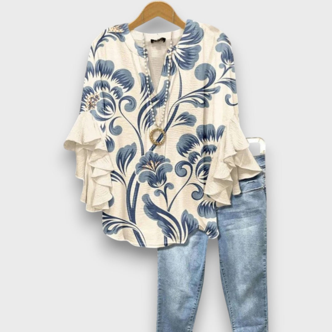 Lunelle – Dagblouse met bloemenprint