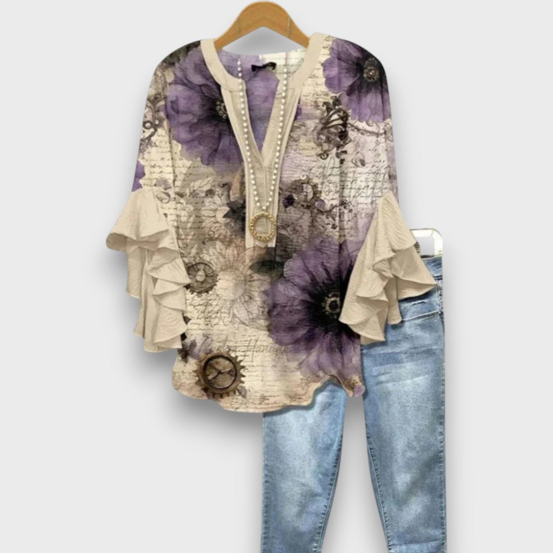 Lunelle – Dagblouse met bloemenprint
