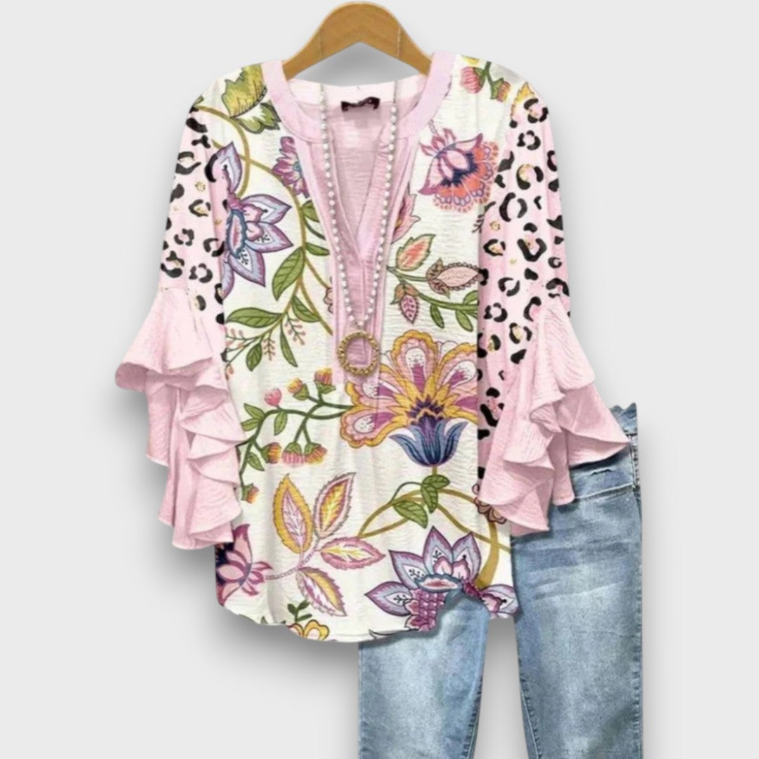 Lunelle – Dagblouse met bloemenprint