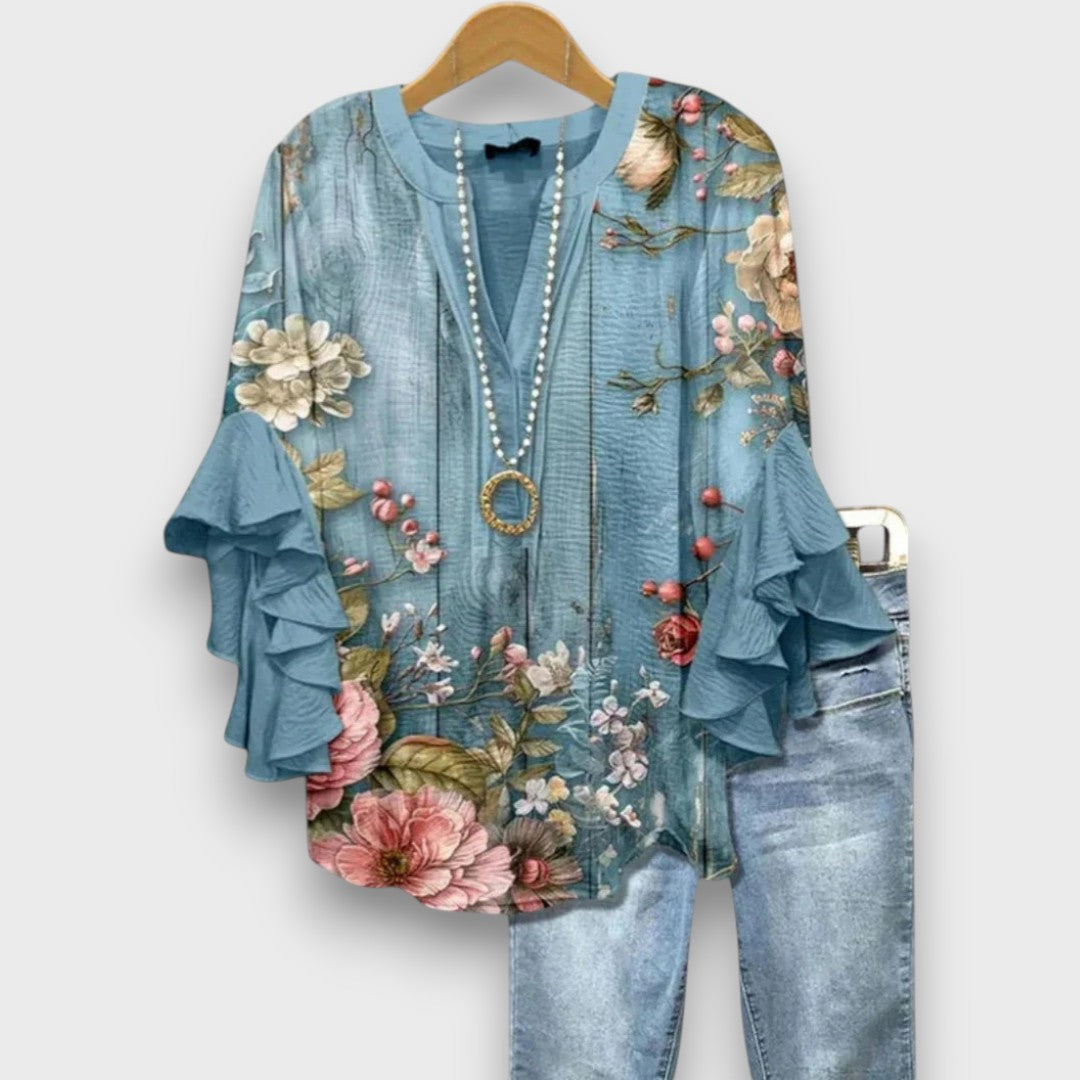 Lunelle – Dagblouse met bloemenprint