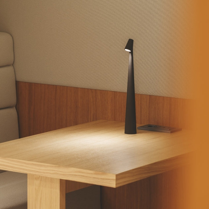 Sculpting Tafellamp Draadloze LED Lamp Massief Aluminium 10000mAh Accu 3-Traps Dimming CRI 90 USB-C Oplaadpoort Warmwit 2700K