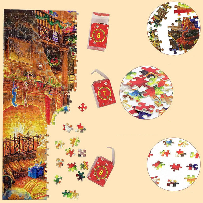 Julepuzzel Adventskalender - 24 Dagen Countdown